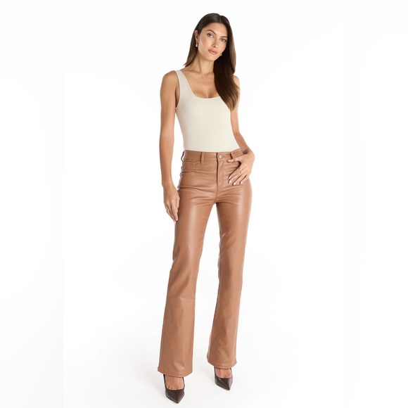 Noli Pants - ❌SOLD❌ The Noli Shop ARIA COATED FLARE JEANS in MOCHA, SZ 31 (12) MSRP $178
